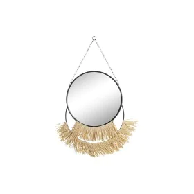 Wandspiegel DKD Home Decor natürlich Schwarz Gold Metall Randbereich Boho (55 x 2,5 x 83 cm) von DKD Home Decor, Wandspiegel ...