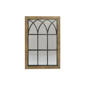 Wall mirror DKD Home Decor Brown Black Metal Birch Natural Window 60 x 3 x 95 cm by DKD Home Decor, Wall-Mounted Mirrors - Re...