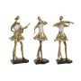 Figurine Décorative DKD Home Decor Musique 20 x 12 x 41,5 cm Ballerine Doré Romantique (3 Unités) de DKD Home Decor, Objets d...