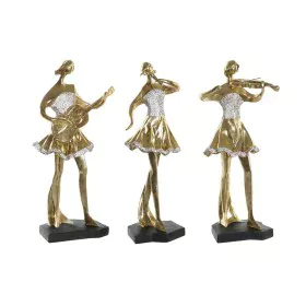 Figura Decorativa DKD Home Decor Música 20 x 12 x 41,5 cm Bailarina Dorado Romántico (3 Unidades) de DKD Home Decor, Adornos ...