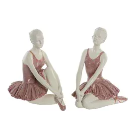 Deko-Figur DKD Home Decor Romantisch Ballett-Tänzerin 16 x 11 x 17 cm (2 Stück) von DKD Home Decor, Ornamente - Ref: S3039515...