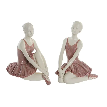 Figura Decorativa DKD Home Decor Romántico Bailarina Ballet 16 x 11 x 17 cm (2 Unidades) de DKD Home Decor, Adornos - Ref: S3...