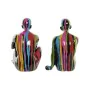 Figura Decorativa DKD Home Decor 25,5 x 14 x 21,5 cm Preto Multicolor (2 Unidades) de DKD Home Decor, Adornos - Ref: S3039517...