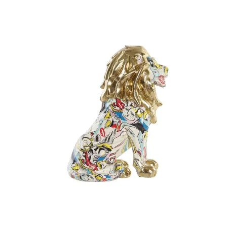 Deko-Figur DKD Home Decor Gold Löwe Harz Bunt Moderne (21 x 14,5 x 27 cm) (15 x 21 x 27 cm) von DKD Home Decor, Ornamente - R...