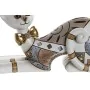 Decorative Figure DKD Home Decor White Golden Cat 22,5 x 8 x 15 cm (2 Units) by DKD Home Decor, Ornaments - Ref: S3039567, Pr...