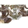 Figura Decorativa DKD Home Decor Branco Castanho Buda Oriental 18 x 12 x 27,5 cm (4 Peças) de DKD Home Decor, Adornos - Ref: ...