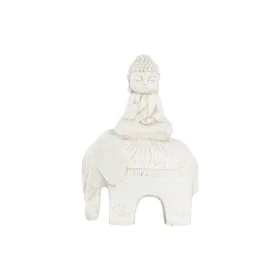 Figura Decorativa DKD Home Decor Acabamento envelhecido Elefante Branco Oriental Magnésio (40 x 23 x 56 cm) de DKD Home Decor...