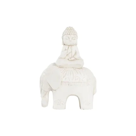 Figura Decorativa DKD Home Decor Acabamento envelhecido Elefante Branco Oriental Magnésio (40 x 23 x 56 cm) de DKD Home Decor...