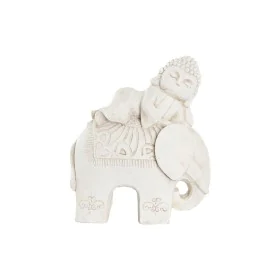 Figurine Décorative DKD Home Decor Finition vieillie Eléphant Blanc Oriental Magnésium (42 x 24 x 46 cm) de DKD Home Decor, O...