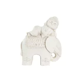 Figura Decorativa DKD Home Decor Acabado envejecido Elefante Blanco Oriental Magnesio (42 x 24 x 46 cm) de DKD Home Decor, Ad...