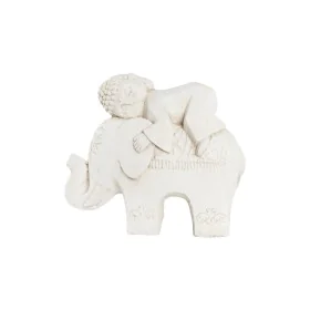 Figura Decorativa DKD Home Decor Branco Elefante Oriental 44 x 22 x 40 cm de DKD Home Decor, Adornos - Ref: S3039604, Preço: ...