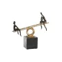 Figura Decorativa DKD Home Decor Negro Dorado Metal Resina Personas Moderno (27 x 9 x 27,5 cm) de DKD Home Decor, Adornos - R...