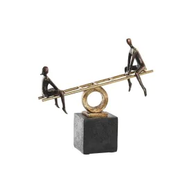 Figurine Décorative DKD Home Decor Noir Doré Métal Résine Personnes Moderne (27 x 9 x 27,5 cm) de DKD Home Decor, Objets de d...