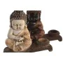 Decorative Figure DKD Home Decor 22 x 8,2 x 23 cm Red Beige Buddha Oriental (4 Pieces) by DKD Home Decor, Ornaments - Ref: S3...