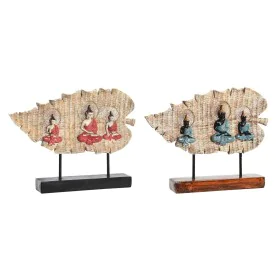 Figurine Décorative DKD Home Decor 38 x 6 x 29,5 cm Rouge Buda Vert Oriental (2 Unités) de DKD Home Decor, Objets de décorati...