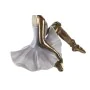 Figura Decorativa DKD Home Decor 19 x 13,5 x 17,5 cm Rosa Lila Bailarina Ballet Romántico (2 Unidades) de DKD Home Decor, Ado...