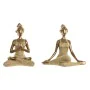 Statua Decorativa DKD Home Decor Dorato Yoga 19,5 x 11,5 x 18 cm (2 Unità) di DKD Home Decor, Soprammobili - Rif: S3039681, P...