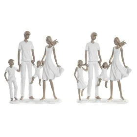 Figurine Décorative DKD Home Decor 20,5 x 7,5 x 24,5 cm 20,5 x 6,5 x 24,5 cm Gris Blanc Famille (2 Unités) de DKD Home Decor,...