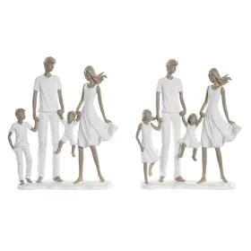 Statua Decorativa DKD Home Decor 20,5 x 7,5 x 24,5 cm 20,5 x 6,5 x 24,5 cm Grigio Bianco Famiglia (2 Unità) di DKD Home Decor...