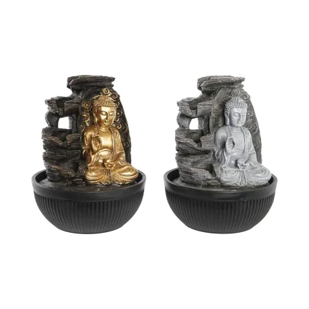 Fontaine DKD Home Decor 21 x 21 x 25 cm Buda Résine Oriental (2 Unités) de DKD Home Decor, Sujets cracheurs - Réf : S3039714,...