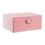 Boîte à bijoux DKD Home Decor 17 x 13 x 8,5 cm Rose Polyuréthane Bois MDF de DKD Home Decor, Organiseurs de bijoux - Réf : S3...