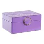 Caja-Joyero DKD Home Decor 23 x 17 x 10 cm Lila Poliuretano Madera MDF de DKD Home Decor, Organizadores de joyas - Ref: S3039...