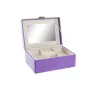 Caja-Joyero DKD Home Decor 23 x 17 x 10 cm Lila Poliuretano Madera MDF de DKD Home Decor, Organizadores de joyas - Ref: S3039...