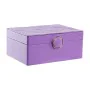 Caja-Joyero DKD Home Decor 17 x 13 x 8,5 cm Lila Poliuretano Madera MDF de DKD Home Decor, Organizadores de joyas - Ref: S303...