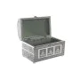 Box-Schmuckkästchen DKD Home Decor grün Silberfarben Holz Aluminium 25 x 15 x 18 cm von DKD Home Decor, Schmuckaufbewahrung f...