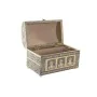 Boîte à bijoux DKD Home Decor 25 x 15,5 x 18 cm Champagne Beige Bois Aluminium de DKD Home Decor, Organiseurs de bijoux - Réf...