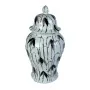 Vase DKD Home Decor Porzellan Schwarz Weiß Orientalisch Pflanzenblatt (22 x 22 x 42 cm) von DKD Home Decor, Vasen - Ref: S303...