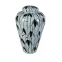 Potiche DKD Home Decor Porcelaine Noir Blanc Oriental Feuille d'une plante (23 x 23 x 33 cm) de DKD Home Decor, Vases - Réf :...