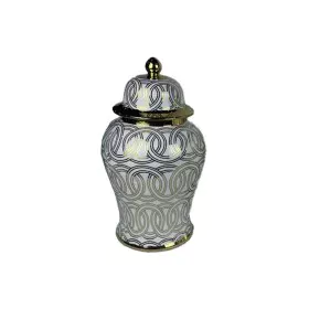 Tibor DKD Home Decor Porcelain Golden White Oriental (22 x 22 x 42 cm) by DKD Home Decor, Vases - Ref: S3039994, Price: 69,87...