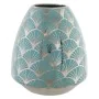 Jarrón DKD Home Decor Porcelana Dorado Turquesa Blanco Oriental Cromado 16 x 16 x 18 cm de DKD Home Decor, Jarrones - Ref: S3...