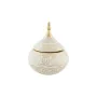 Vaso DKD Home Decor Bianco Dorato Porcellana Orientale Cromato 18 x 18 x 22 cm di DKD Home Decor, Vasi - Rif: S3040002, Prezz...