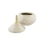 Tibor DKD Home Decor Branco Dourado Porcelana Oriental Cromado 18 x 18 x 22 cm de DKD Home Decor, Jarrões - Ref: S3040002, Pr...