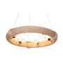 Candeeiro de teto DKD Home Decor Castanho Corda (51 x 51 x 10 cm) (47 X 47 X 10 CM) de DKD Home Decor, Iluminação de teto int...