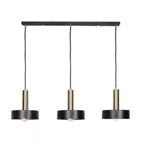 Candeeiro de teto DKD Home Decor Preto Dourado Metal 50 W 88 x 18 x 28 cm 88 x 20 x 30 cm de DKD Home Decor, Iluminação de te...