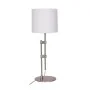 Lampada da tavolo DKD Home Decor Argentato Metallo Bianco Moderno (23 x 23 x 64 cm) di DKD Home Decor, Lampade da tavolo e ab...