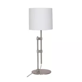 Lampada da tavolo DKD Home Decor Argentato Metallo Bianco Moderno (23 x 23 x 64 cm) di DKD Home Decor, Lampade da tavolo e ab...