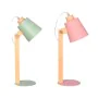 Desk lamp DKD Home Decor Green Pink Natural Wood Metal 50 W 220 V 18 x 20 x 45 cm 15 x 20 x 50 cm (2 Units) by DKD Home Decor...