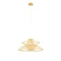 Lampadario DKD Home Decor 50 x 50 x 22 cm Marrone Chiaro Bambù 50 W di DKD Home Decor, Plafoniere - Rif: S3040116, Prezzo: 56...