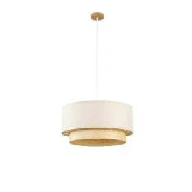 Ceiling Light DKD Home Decor Polyester White Light brown Bamboo 50 W (50 x 50 x 25 cm) by DKD Home Decor, Ceiling Lights - Re...