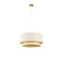 Ceiling Light DKD Home Decor Polyester White Light brown Bamboo 50 W (50 x 50 x 25 cm) by DKD Home Decor, Ceiling Lights - Re...