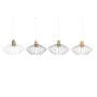 Suspension DKD Home Decor 34 x 34 x 21 cm Argenté Noir Gris Rose Métal Blanc 50 W 60 W Pin de DKD Home Decor, Plafonniers - R...