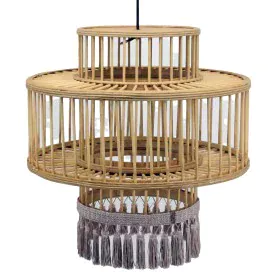 Ceiling Light DKD Home Decor Brown Beige 50 W Fringe Urban 220 V 45 x 45 x 46 cm by DKD Home Decor, Pendant Lights - Ref: S30...