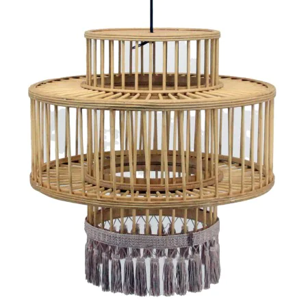 Ceiling Light DKD Home Decor Brown Beige 50 W Fringe Urban 220 V 45 x 45 x 46 cm by DKD Home Decor, Pendant Lights - Ref: S30...