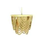 Lampadario DKD Home Decor Metallo Marrone Giallo 50 W Legno MDF (35 x 35 x 95 cm) di DKD Home Decor, Plafoniere - Rif: S30402...