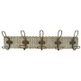 Wall mounted coat hanger DKD Home Decor Colonial Iron Mango wood 61 x 10 x 21 cm Stripped by DKD Home Decor, Wall Coat Racks ...