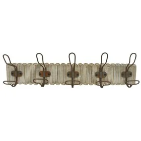 Bengaleiro de parede DKD Home Decor Colonial Ferro Madeira de mangueira 61 x 10 x 21 cm Decapé de DKD Home Decor, Bengaleiros...